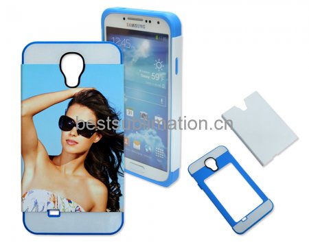 2 in 1 3D Samsung S4 Frosted Card Insert Cover