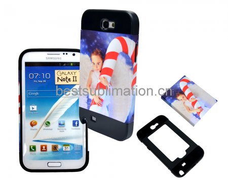 2 in 1 3D Samsung Galaxy Note II Frosted Card Insert Cover