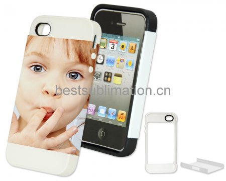 2 in 1 3D iPhone 4/4S Frosted Card Insert Cover