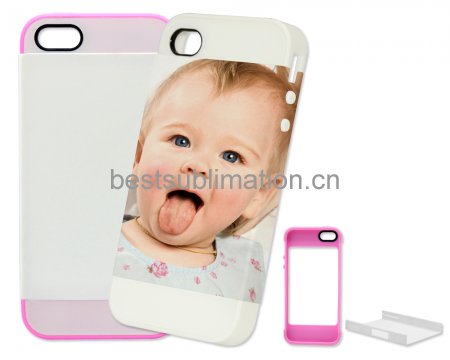 2 in 1 3D iPhone 5 Frosted Card Insert Cover