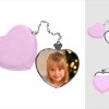 Heart Hand Mirror with Leader Case