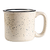 13oz / 400ml Ceramic Enamel Mug (Beige Pattern)