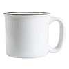 13oz/400ml Ceramic Enamel Mug (White)