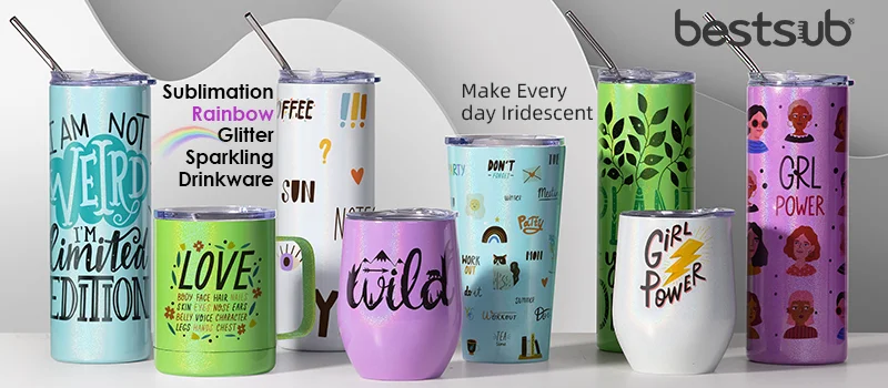 Make Everyday Iridescent with Sublimation Glitter Sparkling Tumblers! -  BestSub - Sublimation Blanks,Sublimation Mugs,Heat Press,LaserBox,Engraving  Blanks,UV&DTF Printing