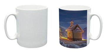 9oz Blank Coated Mug with Special Handle