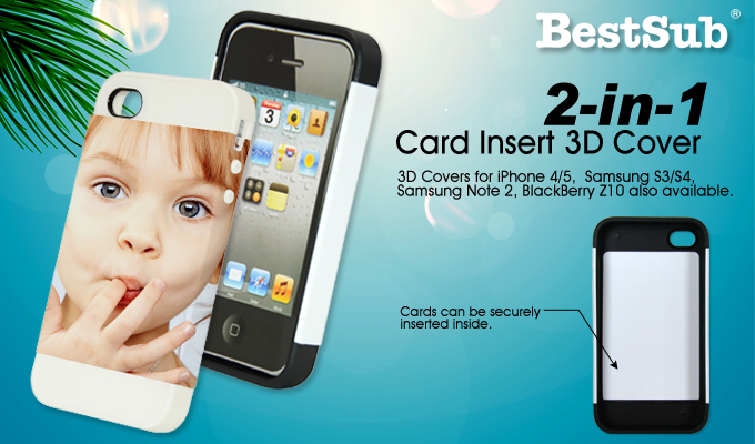 2-in-1 Card Insert 3D Phone Covers