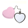 Heart Hand Mirror with Leather Case