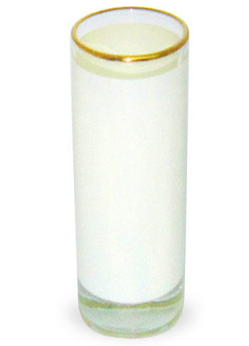 3OZ Shot Glass Mug with Gold Rim