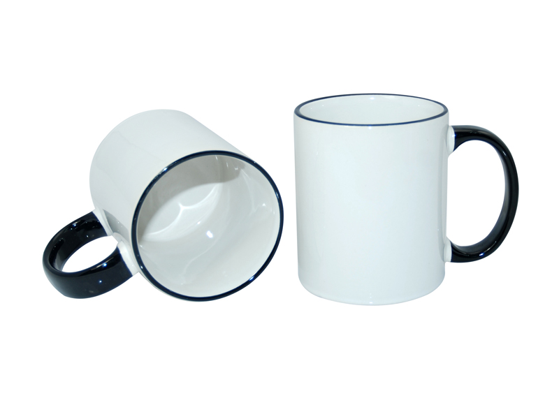 11oz Black Handle Sublimation Mug – Vinyl Fun