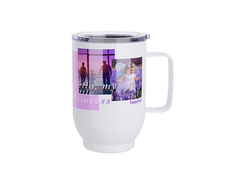 Stainless Steel Sublimation Travel Mug 500 ml / 17oz - White |  SDB.085.180.001