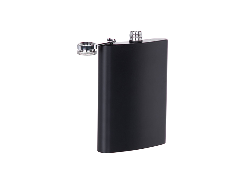 Download 8oz/240ml Stainless Steel Hip Flask (Black Matt)) - BestSub - Sublimation Blanks,Sublimation ...