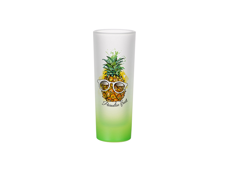 Download 3oz Sublimation Shot Glass (Gradient Color Green) - BestSub - Sublimation Blanks,Sublimation ...