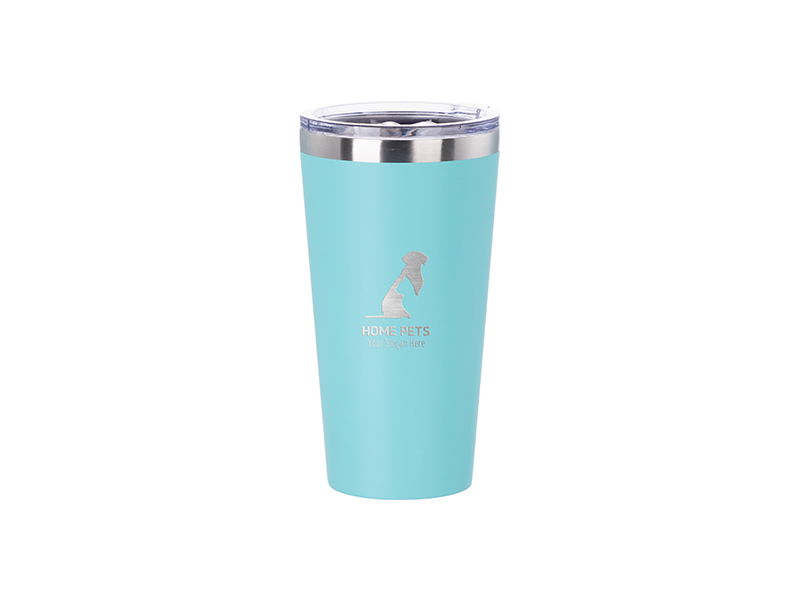 16oz/480ml Powder Coated Stainless Steel Tumbler (Mint Green) - BestSub ...