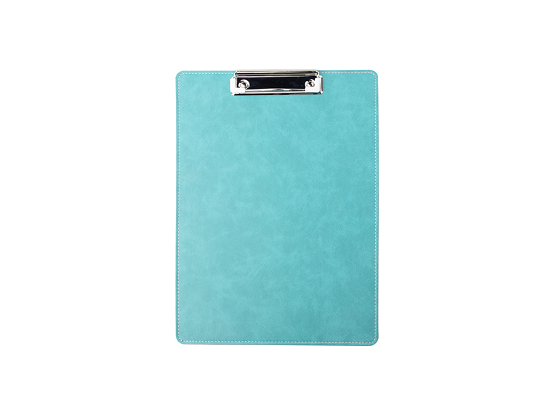 Sublimation PU Leather Clipboard with Metal Clip (Green, A4 size