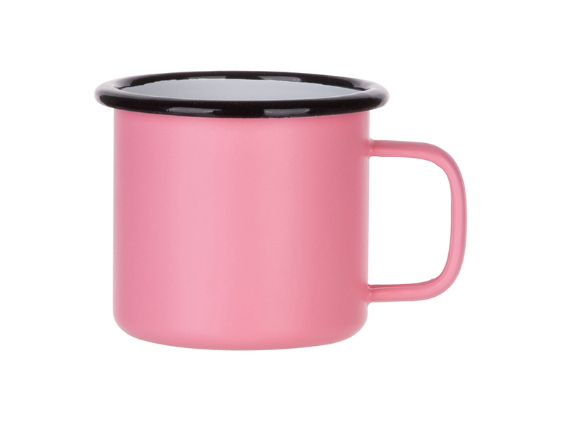 1pc 360ml Pink Melted Ceramic Mug, With Lid And Spoon, High Value