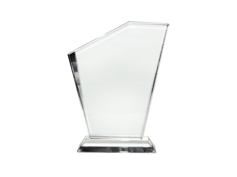 Sublimation glass plaque holder with glass base, suitable for UV printing,  transfer printing and sublimation.Elegant and refined award