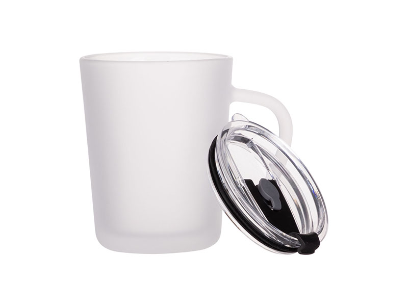 Sublimation Glass Mug Cup With Lid Glass With Straw And - Temu