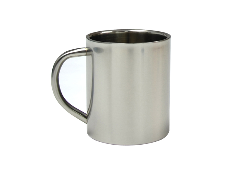 Tazas de doble pared de acero inoxidable: 100% libre de BPA, taza de café y  té de metal de 15 onzas - Tazas aisladas con asas mantienen las bebidas