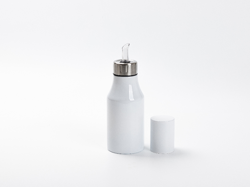 1pc ABS Oil Bottle, Minimalist White Oil Dispenser Bottle For