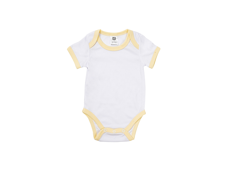 Baby Onesie Short Sleeve S(Yellow Edge,0-3M) - BestSub - Sublimation ...