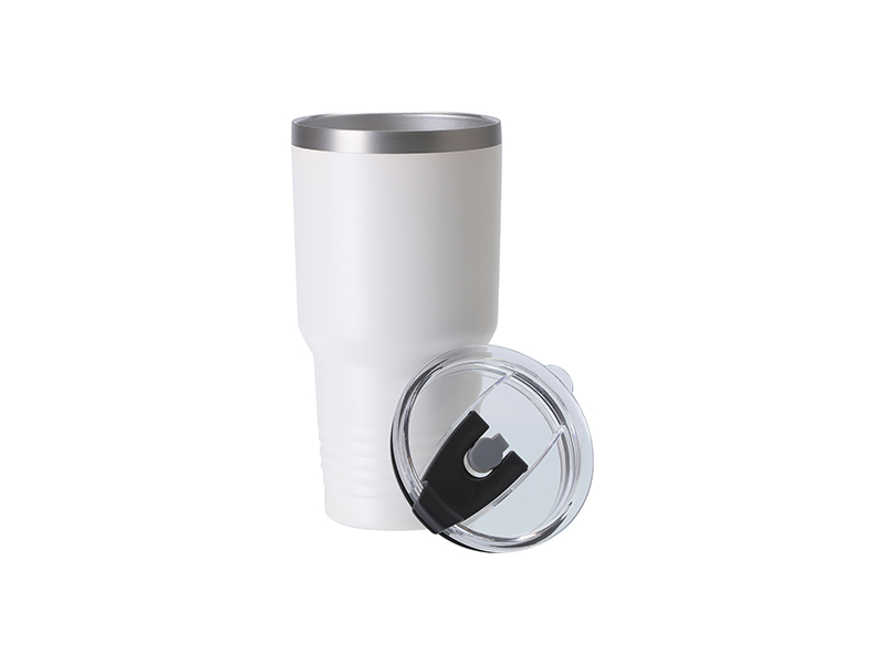 Sublimation Powder Coated 12oz White Blank Vacuum Car Stainless Steel  Travel Mugs Stainless Steel Insulated Travel Tumbler With Lid RRB10305 From  B2b_beautiful, $6.45