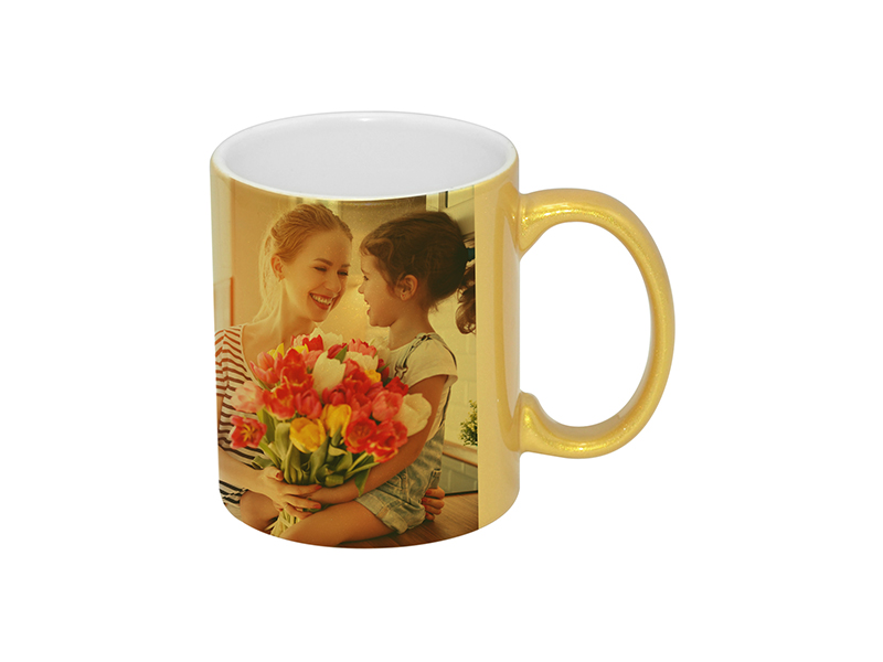 Sublimation 11oz Plated Ceramic Mug (Gold Handle) - BestSub - Sublimation  Blanks,Sublimation Mugs,Heat Press,LaserBox,Engraving Blanks,UV&DTF Printing