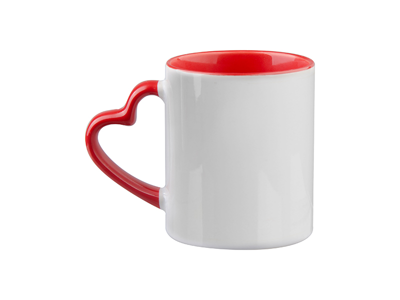 Sublimation Mug 11oz Red - Inside and Handle