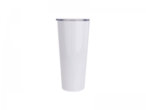 Vaso Acero Inoxidable Tumbler 33oz/1000ml con tapa deslizante (Blanco)