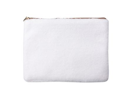 Sublimation Blended Plush Pencil/ Makeup Case(White /White)