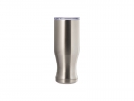 25oz/750ml Sublimation Stainless Steel Pilsner Style Tumbler (Silver)