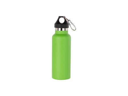 500ml/17oz Powder Coated Stainless Steel Bottle (Green)