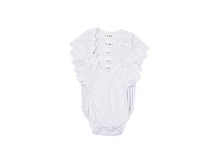 Mono Bebé Manga Corta Talla XXL (Blanco,18-24M)