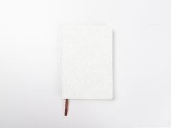 A5 PU Leather Notebook for Sublimation, DTF, Heat Transfer( 14.5*21cm, White)