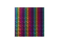 Adhesive Holographic Rainbow Vinyl(Heart Pattern, 12in*12 in)