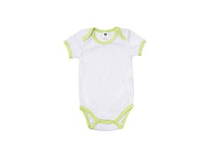 Baby Onesie Short Sleeve XL(Green Edge,12-18M)