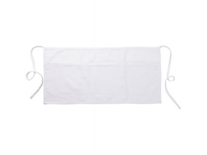 Sublimation Blanks White Adult Apron w/ 3 White Pockets (60*29cm)