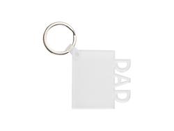 Sublimation Blanks Acrylic Keyring(DAD, 5*5*0.4cm)