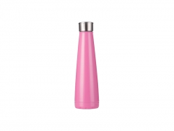 Sublimation 14oz/420ml Stainless Steel Pyramid Shaped Bottle (Rose Red)