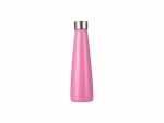 Sublimation 14oz/420ml Stainless Steel Pyramid Shaped Bottle (Rose Red)