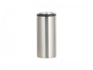 12oz/350ml Sublimation Stainless Steel Skinny Can Cooler (Silver)