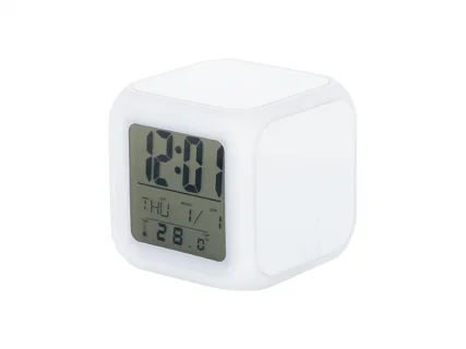 Sublimation Blanks Diy Gifts Glass Alarm Clock For Sublimation