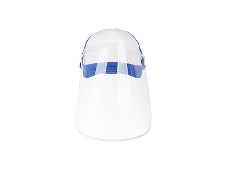 Gorra de Malla Adulto Sublimación Sin Pantalla Facial Desmontable (Azul)