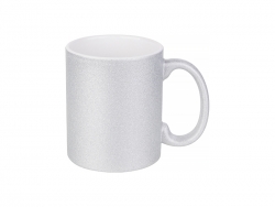 Sublimation 11oz/330ml Glitter Mug (Silver)