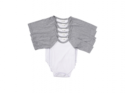 Mono Bebé Manga Larga Raglán Talla XXL (Gris,18-24M)