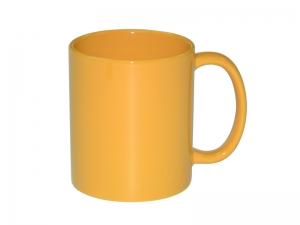 Sublimation 11oz Full Color Mug(Glossy, Yellow)