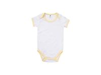 Baby Onesie Short Sleeve XXL(Yellow Edge,18-24M)