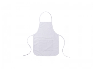 Sublimation Blanks White Child Apron w/ White Pocket (61*44cm)