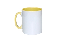 Sublimation 10oz Inner Rim Color Mug(Yellow)