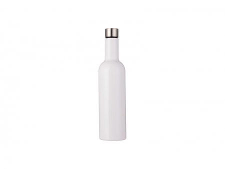 Botella Vino Acero Inoxidable 25oz/750ml (Blanco)