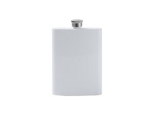 8oz White Sublimation Stainless Steel Flask